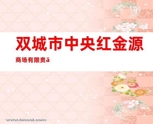 双城市中央红金源商场有限责任公司